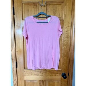 NEW GAP Favorite Short Sleeve Crew Neck T-Shirt Women's Pink XL Extra Large